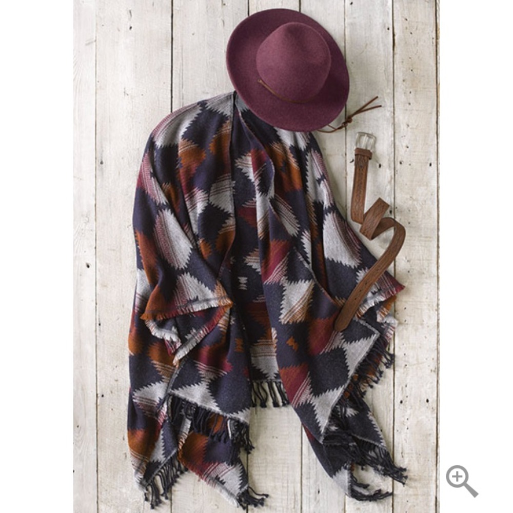 Orvis Blanket Pattern Ruanna Wrap Cape